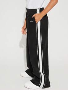 Radiana Tween Fete Toamna/Iarna Athleisure Keep Warm Gri Sportwear Pantaloni largi pentru întoarcerea la școală