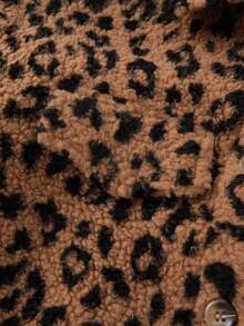 Ellevyn Áo khoác lông cừu kẻ caro có cổ dành cho nữ vào mùa thu/đông - Màu Khaki - Xem 6