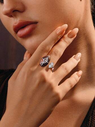 Glisma 18K Gold-Plated Minimalist Music Note Ring, Nocturne Series,Party,Night Club,Shopping,Vintage,PREMIUM,Zirconia,Rhinstone,Party,Night Club,Shopping,Vintage,PREMIUM,Zirconia,Rhinstone,Western Jewelry,Old Money,Gemstone,Outfits,Fall/Autumn/Winter,For Mom/Women/Girl/Mother,Premium