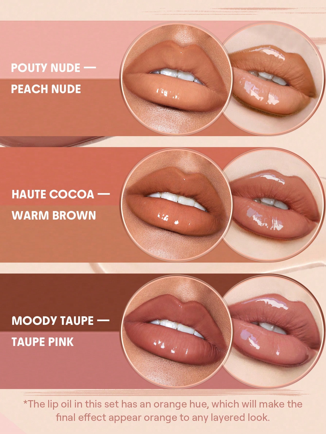 Soft 90's Glam Lip Liner And Lip Duo Set-Pouty Nude 4
