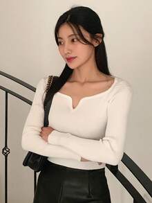 DAZY Women's Fashionable Casual Solid Color Turtleneck Bodycon Sweater