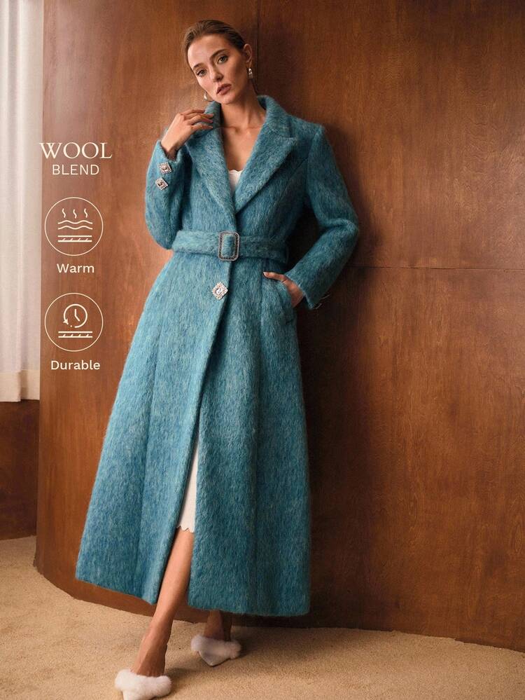 WOOL BELTED OVERCOAT