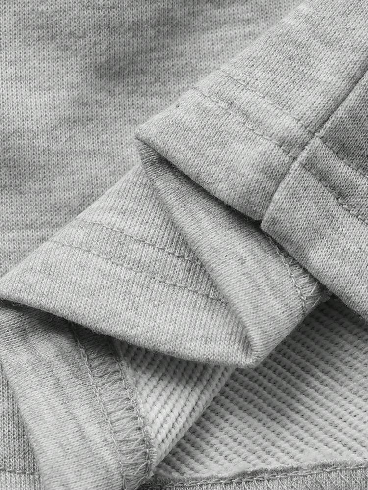 Young Boy Solid Color Drawstring Waist Pockets Wide Leg Loose Casual Pants