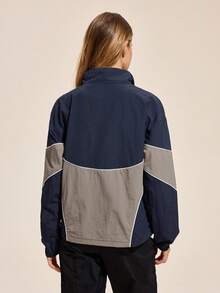 Exploreva Damen Sport Jacken Gestrickt Y2K Reißverschluss Locker Lässig Jacke, Frühling & Herbst, Herbst Winter Jacken, Nylon Jacken, Sportbekleidung, Alltagsjacke Sportmode, Sportbekleidung, Trainingsanzug, Rückkehr zur Schule, Retro Streetwear Streetstyle. Preppy, Blokecore, Damen Athleisure Damen Athleisure Wear Workout Reißverschluss Jacke Damen Track Jacke Sportbekleidung Damen