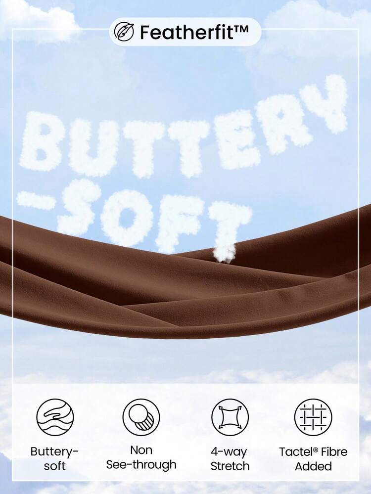 24" FeatherFit™ Asymmetrical Neck Tummy Control Shapewear Sports Jumpsuit Low Impact Yoga Pilates Daily