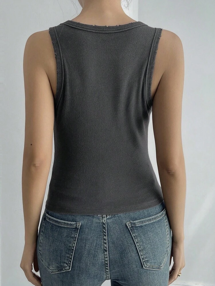 Women's Slim Fit Solid Color Camisole, Autumn/Winter