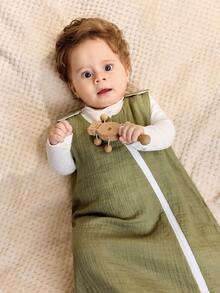 Cozy Pixies 1件婴儿睡袋，双面绿色植物印花图案，柔软舒适，适合新生儿，通过Oeko-Tex认证 - 彩色 - 查看 6