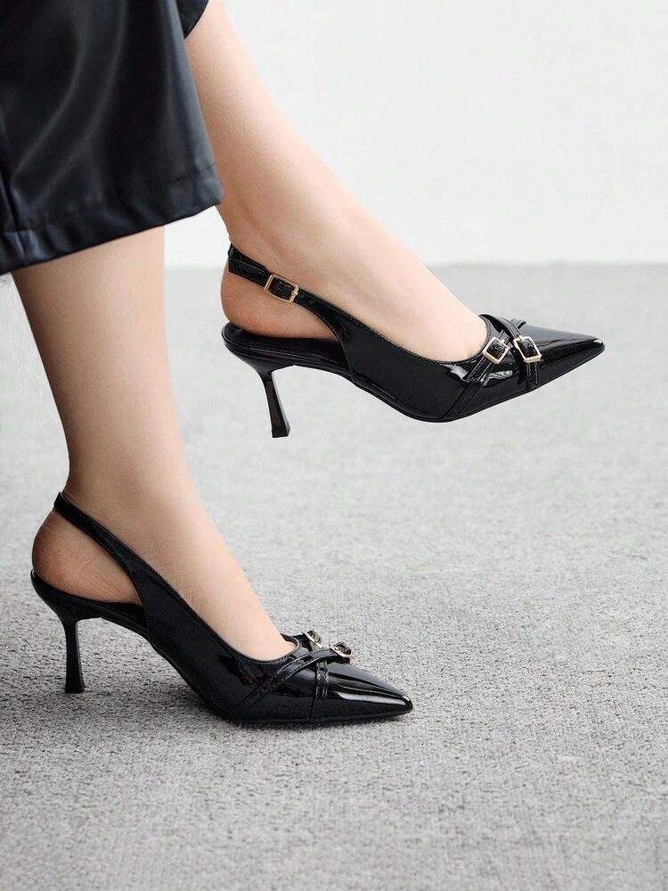 CUCCOO BIZCHIC Women's Pointed Toe High Heel Pumps, Sexy Stiletto Heels, Outdoor/Commute/Party/Wedding/Office Shoes, Black For Christmas Spring Shoes