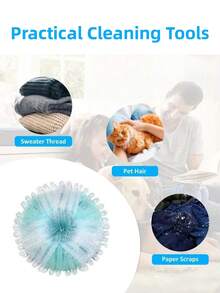 PETSIN 1/6/12pcs Reusable Pet Hair Remover, Pet Lint Roller,No Power Required, Removes Fuzz From Clothes, Hair, Bedding, Bathroom, Cleaning Supplies, Dog Hair Remover, Cat Hair Remover, Reusable Lint Remover, Puppy Accessories