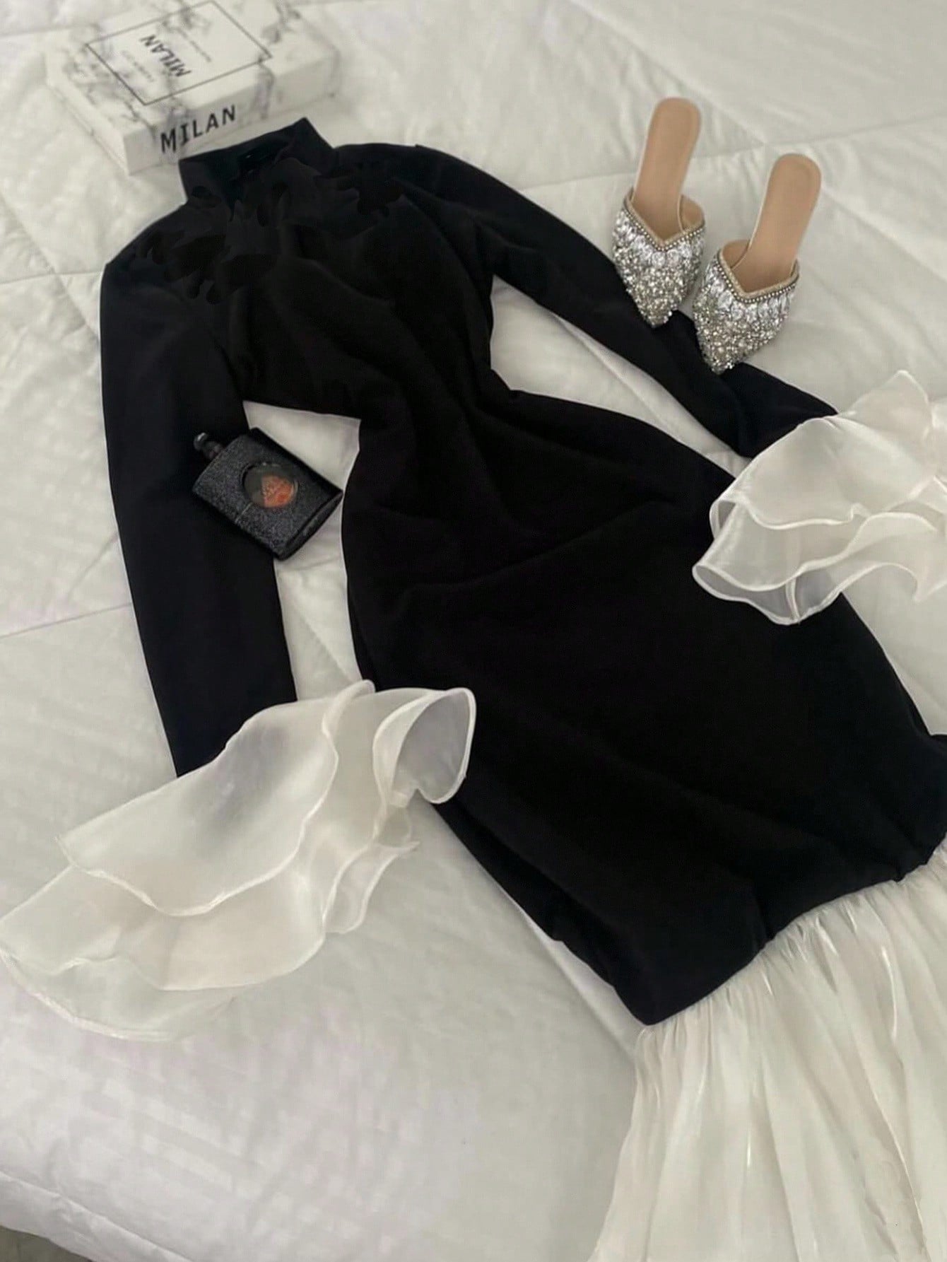 INAWLY فستان طويل الأكمام مناسب للمقاسات الكبيرة،...