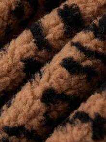 Ellevyn Áo khoác lông cừu kẻ caro có cổ dành cho nữ vào mùa thu/đông - Màu Khaki - Xem 7