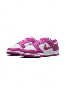 DUNK Women's Sneakers White/Hot Fuchsia DD1873-110 - White/Hot Fuchsia - View 2