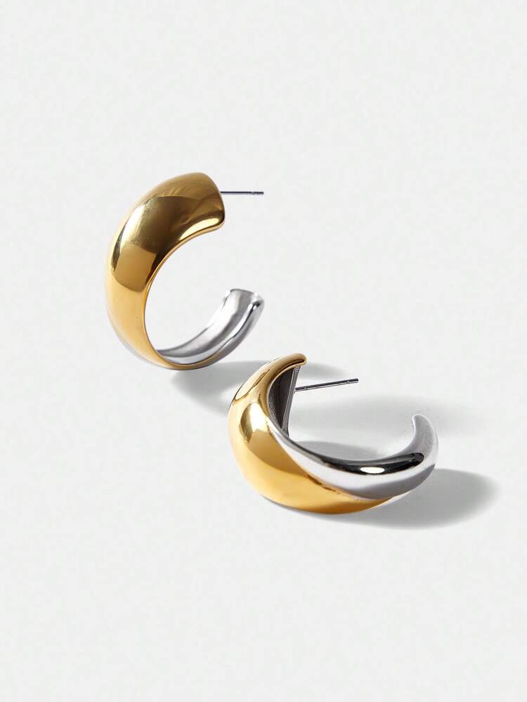 18K GOLD PLATED FASHIONABLE MINIMALIST VINTAGE STYLE EARRINGS
