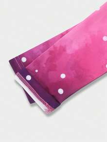 Tween Girls Colorful Gradient Gymnastics Leotard, Backless Hollow-Out Design, Long Sleeve Bodysuit, Printed Gymnastics Costume For Training & Performance - Multicolor - View 6