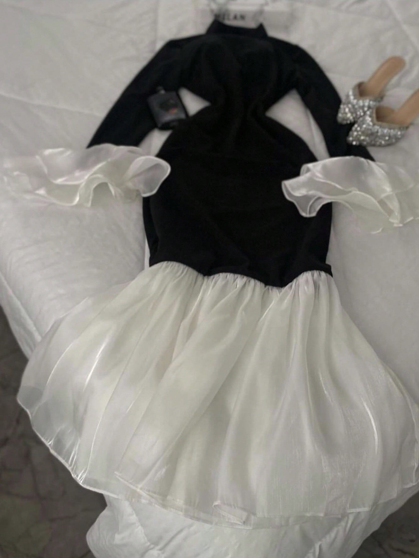 INAWLY فستان طويل الأكمام مناسب للمقاسات الكبيرة،...