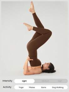 GLOWMODE 24 英寸 FeatherFit™ 不对称颈部收腹塑身衣运动连体衣低冲击瑜伽日常夏季