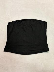 Tseoso 95% 纯棉女式黑色抹胸紧身休闲上衣，适合所有季节，可爱，适合夏季和秋季，复古，可爱的夏季上衣，柔软女孩，家居，返校，秋季女装，多功能，乡村，运动，俱乐部，初秋 - 彩色 - 查看 8