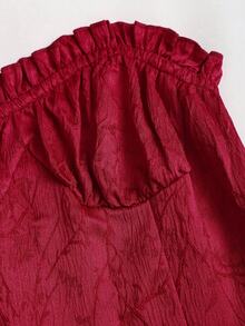 Sweetra French Retro Banquet Jacquard Strapless Luxurious Sexy Asymmetrical Dress, Christmas