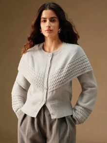 Anewsta Twist Trim 2-in-1 Strickpullover Set, geeignet für Herbst, Winter, Frühling, Neujahr, Party, Hochzeit, elegant, schick, stilvoll, Business Lässig, gemütlich, Thanksgiving, Arbeit, Ausgehen