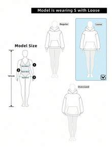 EMERY ROSE Women's Letter Print Crew Neck Long Sleeve Sweatshirt, Autumn/Winter - Dark Grey - View 5