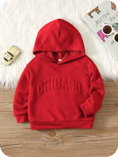 SHEIN Baby Jungen Lässiger Preppy Stil Komfortabler modischer minimalistischer praktischer weicher geprägter atmungsaktiver Hoodie Sweatshirt, geeignet für den täglichen Gebrauch, die Schule, den Outdoor-Bereich, Sport, Frühling & Sommer