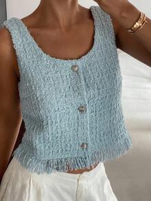 Livesso Women's Summer New Business Casual Shirt - Blue - View 3