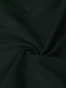 Flirla 大码女式优雅休闲通勤度假纯色不对称开叉 A 字长裙，春夏优雅绿色裙子绿色美人鱼裙喇叭绿色裙子长绿色裙子绿色长裙 - 墨綠色 - 查看 7
