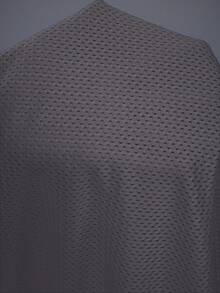 Powerista 1 件女式纯色圆领短袖简约运动 T 恤，休闲日常健身衬衫 - 灰色 - 查看 7