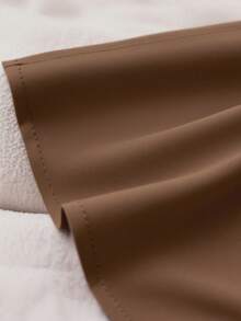 Franclia 荷叶边无袖休闲宽松衬衫，优雅女式衬衫，红色上衣，夏季服装 - 棕色 - 查看 4