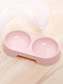 Zazumi PETSIN 1pc Pet Cat Neck Protective Water/Food Bowl, Plastic Macaron Color 4-Legs Bowl