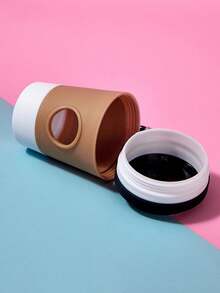 PETSIN Coffee Cup Pet Garbage Bag Dispenser, Portable Outdoor Dog Poop Bag Holder - Khaki - View 2