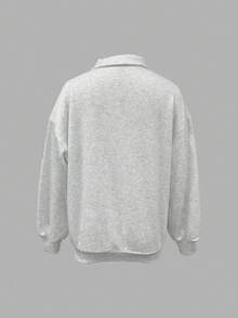 INAWLY Sudadera con cremallera de cuarto "Hacer que el cielo esté lleno" - Suéter de fe - Suéter de mujer basado en la fe - Regalo para ella - Himno cristiano (Talla grande) - Gris - Ver 2