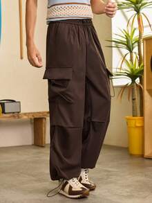 Open Phase STONE DISTRICT 功能性伞兵工装裤，男士高街时尚品牌宽松嘻哈风格阔腿直筒休闲长裤，男士户外街头服饰