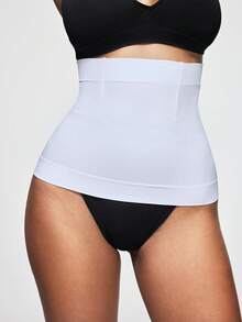 SHAPORA Women's Solid Color Everyday Waist Shaper - White - View 4