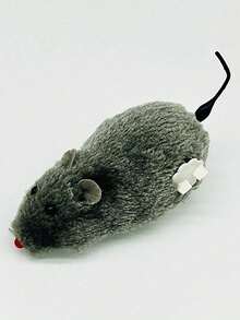 Zazumi 猫玩具发条老鼠造型玩具老鼠猫玩具上链赛车老鼠小猫毛绒玩具宠物猫户外小猫玩耍