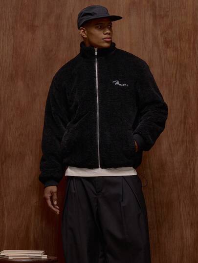 Musero Borg 拉链泰迪熊风格夹克，胸前品牌标识细节，秋/春夏款