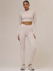 Musera Sport Mallas deportivas con cintura teñida para otoño, invierno y actividad física, ideales para gimnasio, entrenamiento y descanso