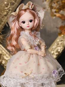 POKOJA LAND 1 Búp bê khớp nối BJD công chúa 30cm, tóc giả tổng hợp cao cấp, làm thủ công, khuôn mặt chi tiết, váy áo cầu kỳ. Món quà hoàn hảo cho người sưu tầm, tiệc sinh nhật, trang trí nhà cửa, cosplay anime. - Nhiều màu - Xem 1