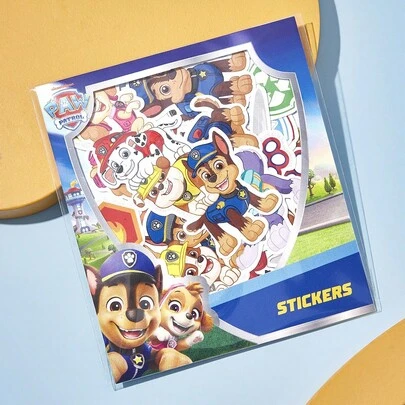 SHEIN | PAW Patrol 2张不重复图案装饰贴纸，可用于水杯、手机壳等DIY装饰，也是返校季剪贴簿、笔记本电脑、Kindle等设备的趣味贴纸。