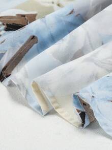 Mulvari Plus Size Women's Random Floral Print Skirt Maxi Women Outfit