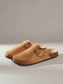 Solecia Giày sandal đế dày quai chéo khóa cổ điển cho nữ, màu nâu, phong cách nghỉ dưỡng thường ngày - Lạc đà - Xem 2