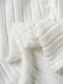 3 件套青少年女孩罗纹立领长袖修身 T 恤，休闲百搭上衣，适合居家和日常穿着，黑色/白色/杏色