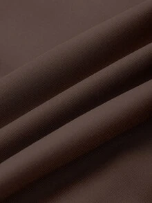 INAWLY 女士休闲宽松不对称肩部字母印花长袖运动衫和格子裤套装 - 酒紅色 - 查看 5