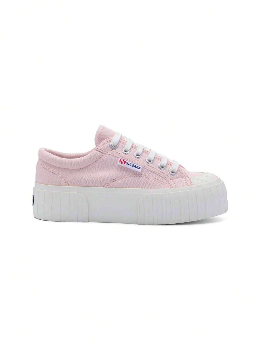 Superga 2631 Stripe Platform Women Casual Shoes Pink S5111SW - Pink - View 1