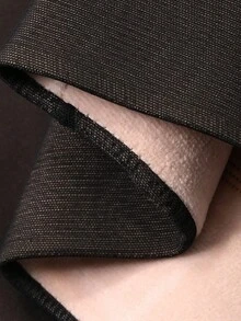 DAZY 女士保暖内衬弹性腰部紧身裤，适合秋冬季女士羊毛紧身裤 - 黑色 - 查看 7