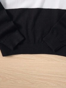 PrepCrw 男大童撞色套頭毛衣 - 彩色 - 查看 6