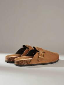 Solecia Giày sandal đế dày quai chéo khóa cổ điển cho nữ, màu nâu, phong cách nghỉ dưỡng thường ngày - Lạc đà - Xem 5