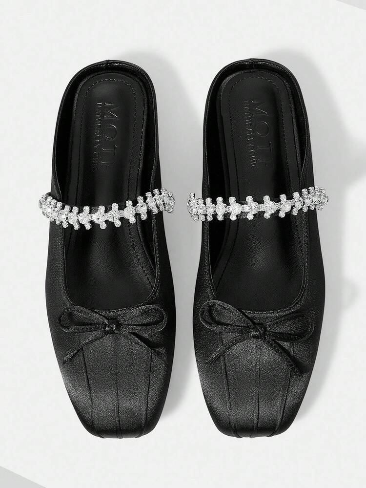 VINTAGE COMFORTABLE CASUAL ANKLE STRAP MARY JANE FLAT SHOES, BOW DETAIL FOR CHRISTMAS SPRING SHOES