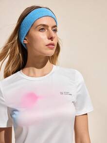 Exploreva Casual Versatile Gradient Running Yoga Outdoor T-Shirt - Multicolor - View 2