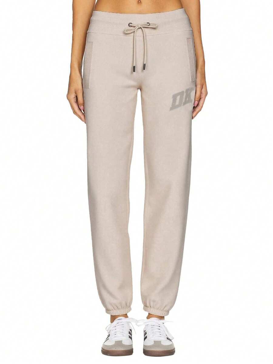 DKNY Women's Sweatpants Beige - Ivory Beige - View 1